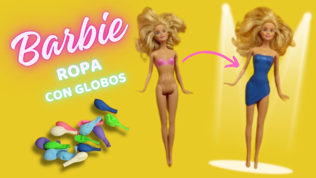 Traje de baño store para barbie con globo